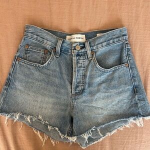 Denim Forum Light Blue Jean Shorts